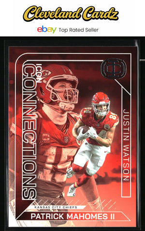 2025 Panini Mahomes Icon Collection #IC-8 Patrick Mahomes II / Justin Watson