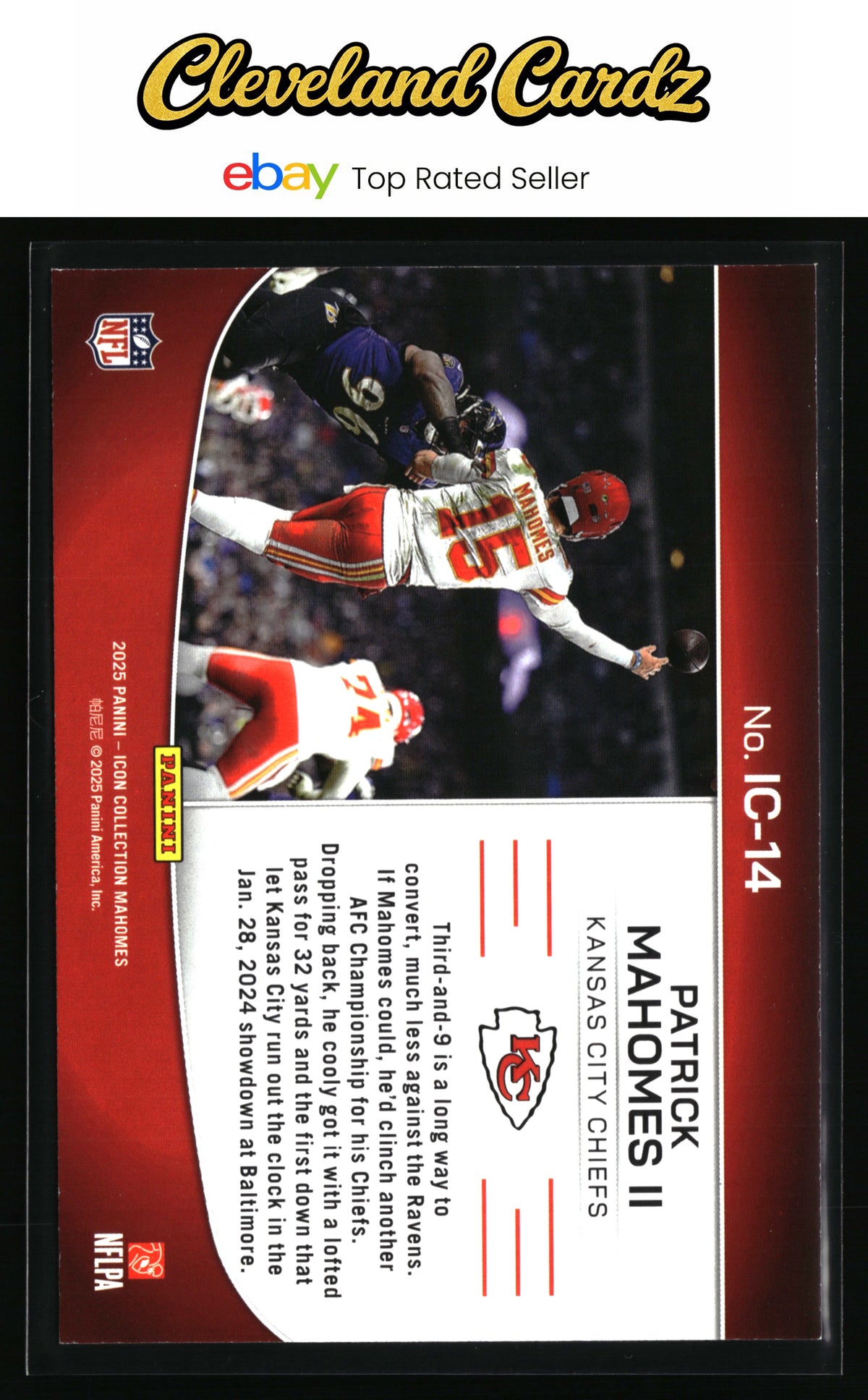 2025 Panini Mahomes Icon Collection - Icon Highlights #IC-14 Patrick Mahomes II