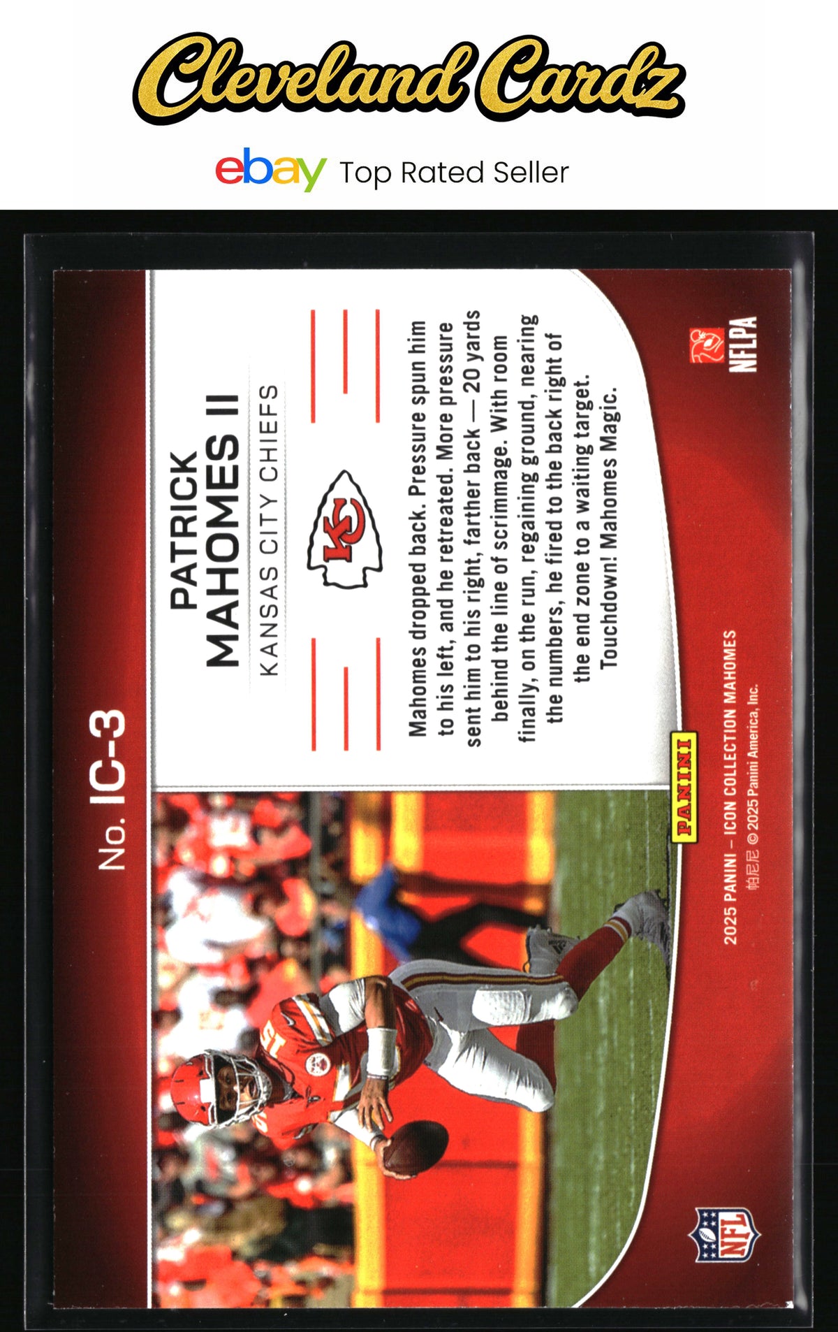 2025 Panini Mahomes Icon Collection - Icon Highlights #IC-3 Patrick Mahomes II