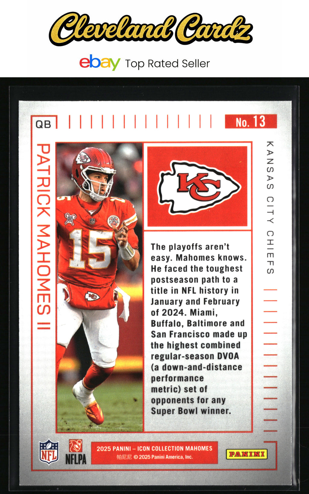 2025 Panini Authentically Mahomes Icon Collection #13 Patrick Mahomes II