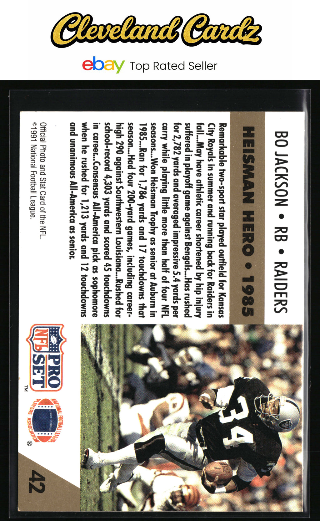 1991 Pro Set #42 Bo Jackson
