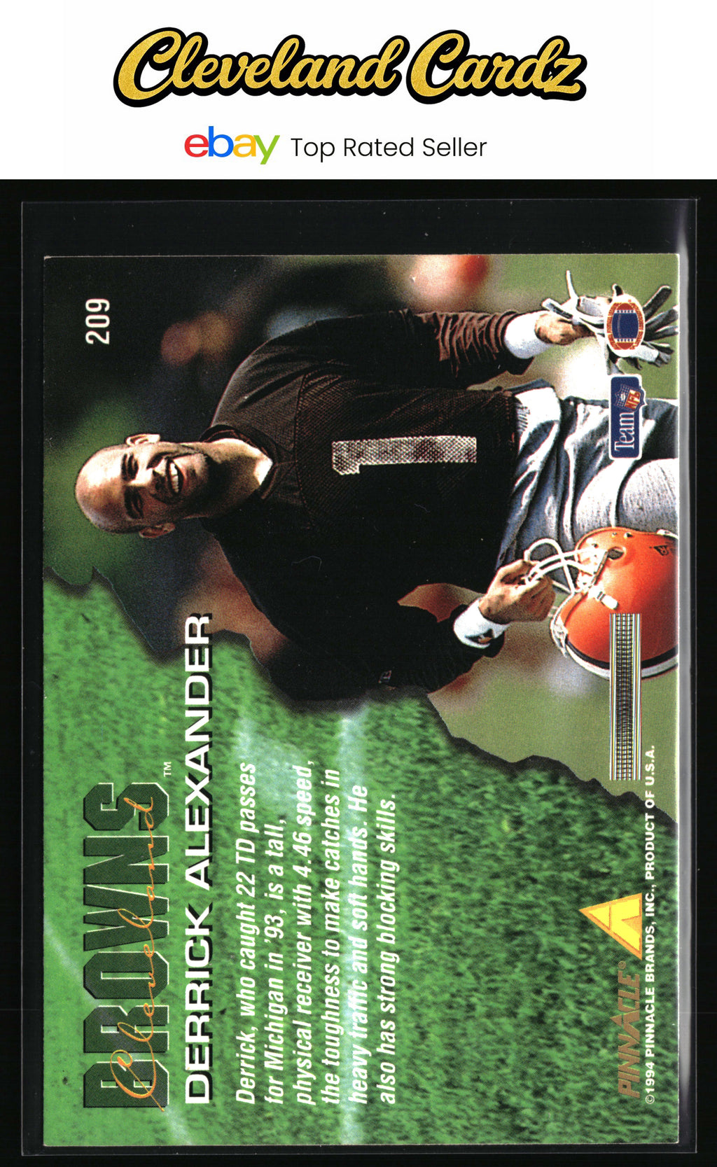 1994 Pinnacle #209 Derrick Alexander