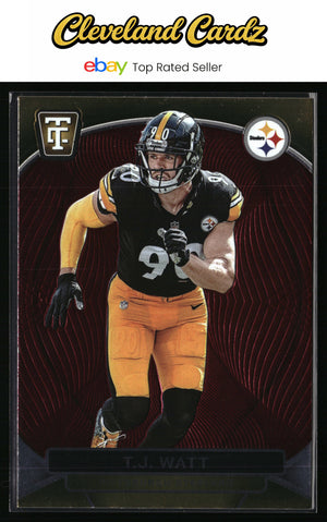 2024 Panini Totally Certified #79 T.J. Watt Mirror Maroon