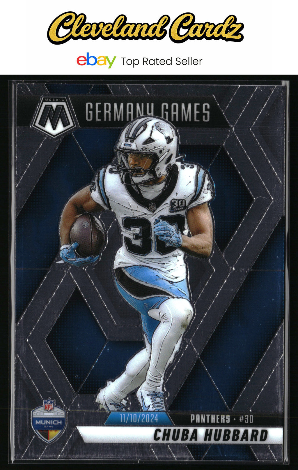 2025 Panini Mosaic #260 Chuba Hubbard