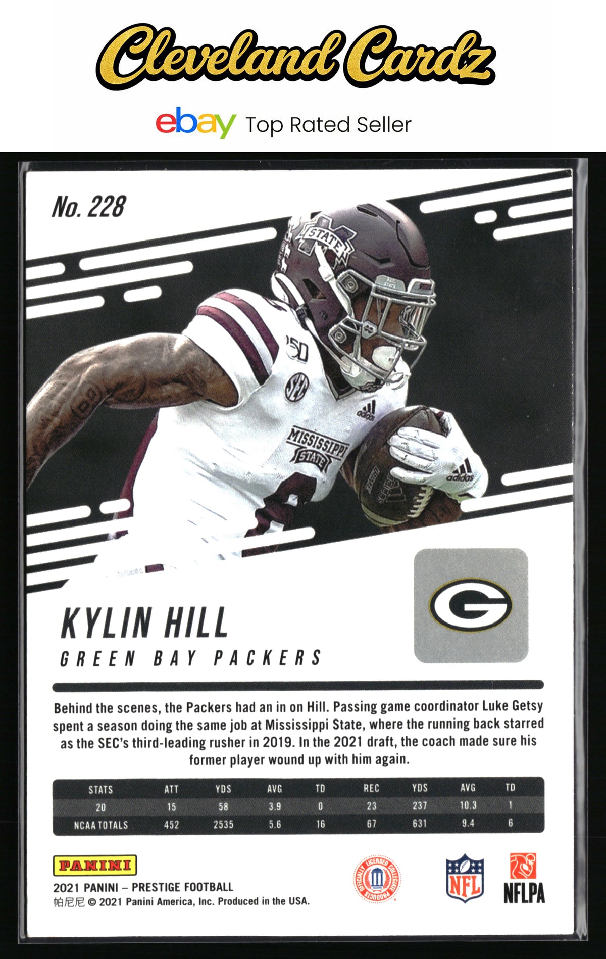 2021 Panini Prestige #228 Kylin Hill