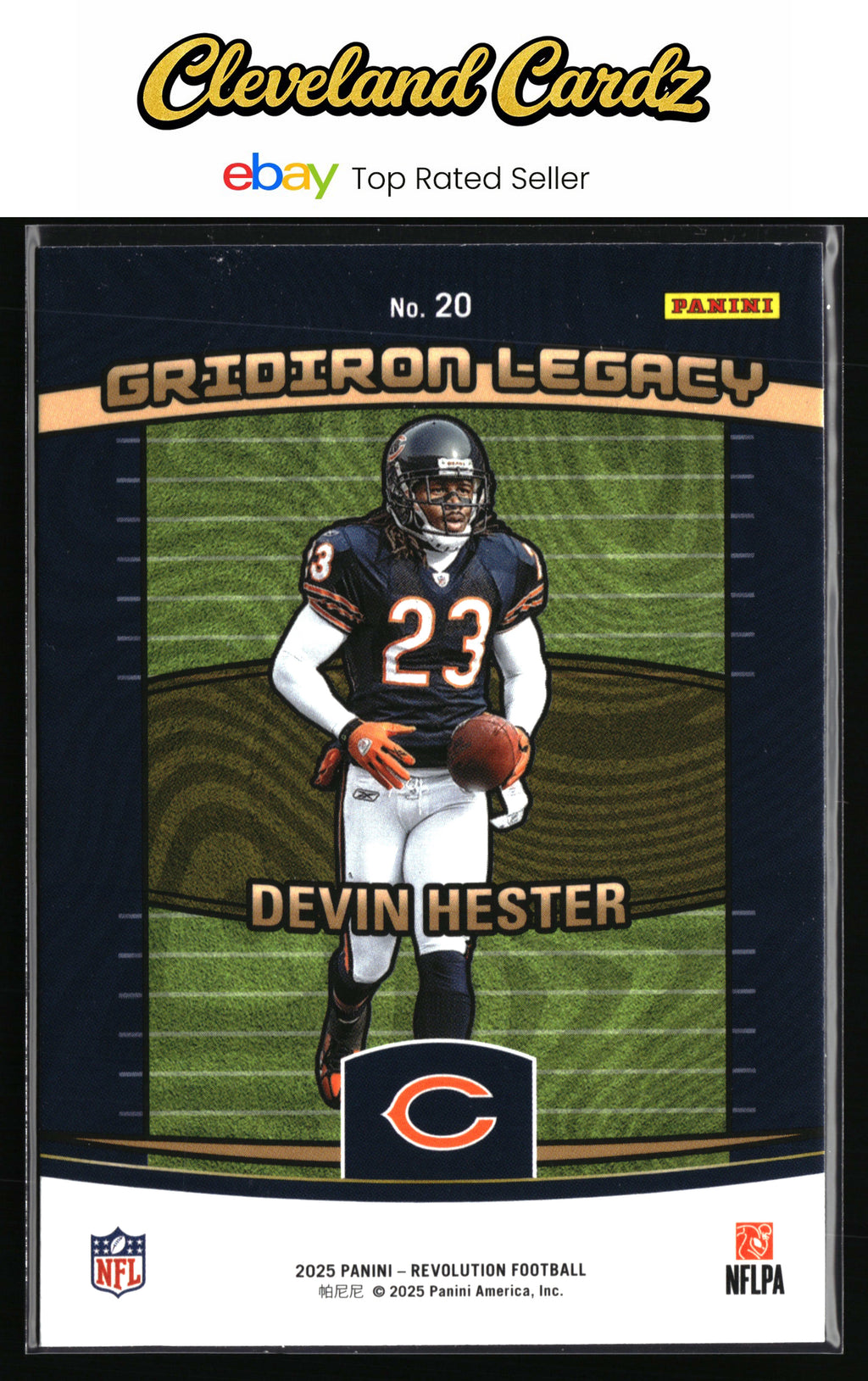 2025 Panini Revolution #20 Devin Hester Gridiron Legacy