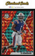 2020 Panini Mosaic #246 CJ Henderson Prizm Reactive Gold