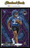 2025 Panini Mosaic #380 Jarquez Hunter Purple Scope