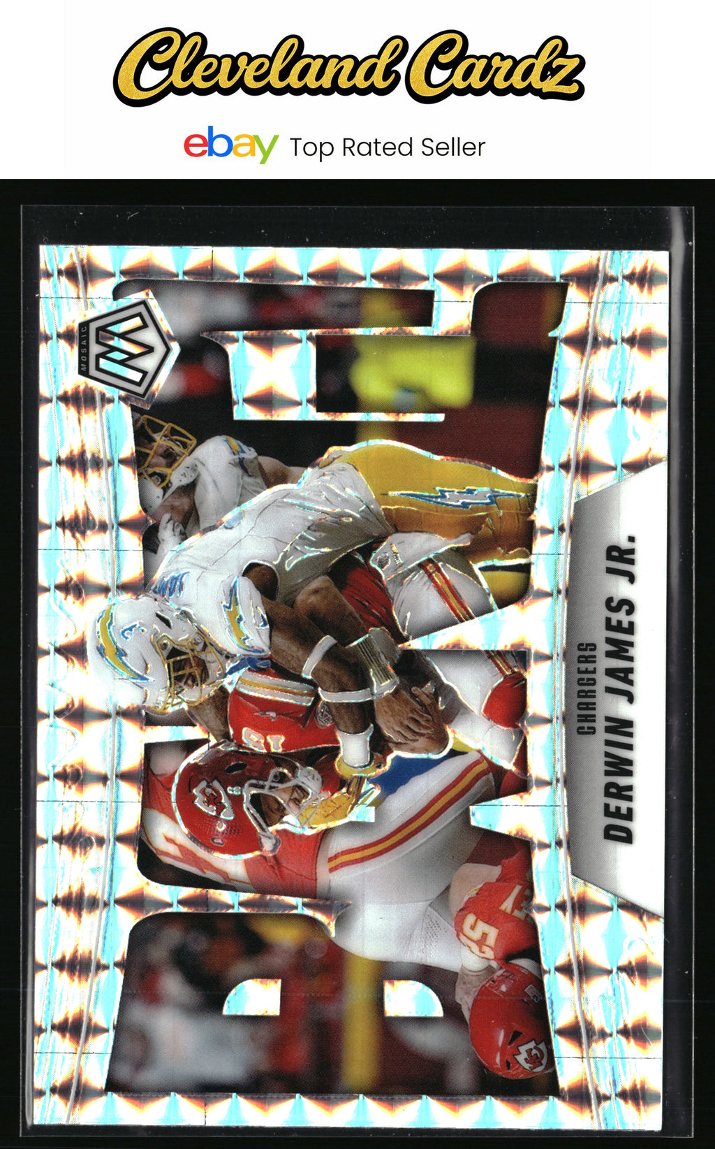 2025 Panini Mosaic #4 Derwin James Jr. Bang! Mosaic
