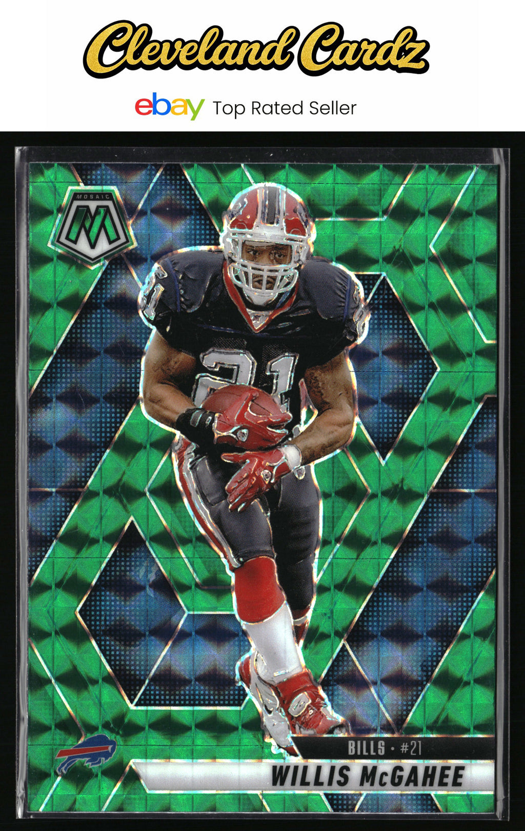 2025 Panini Mosaic #53 Willis McGahee Mosaic Green