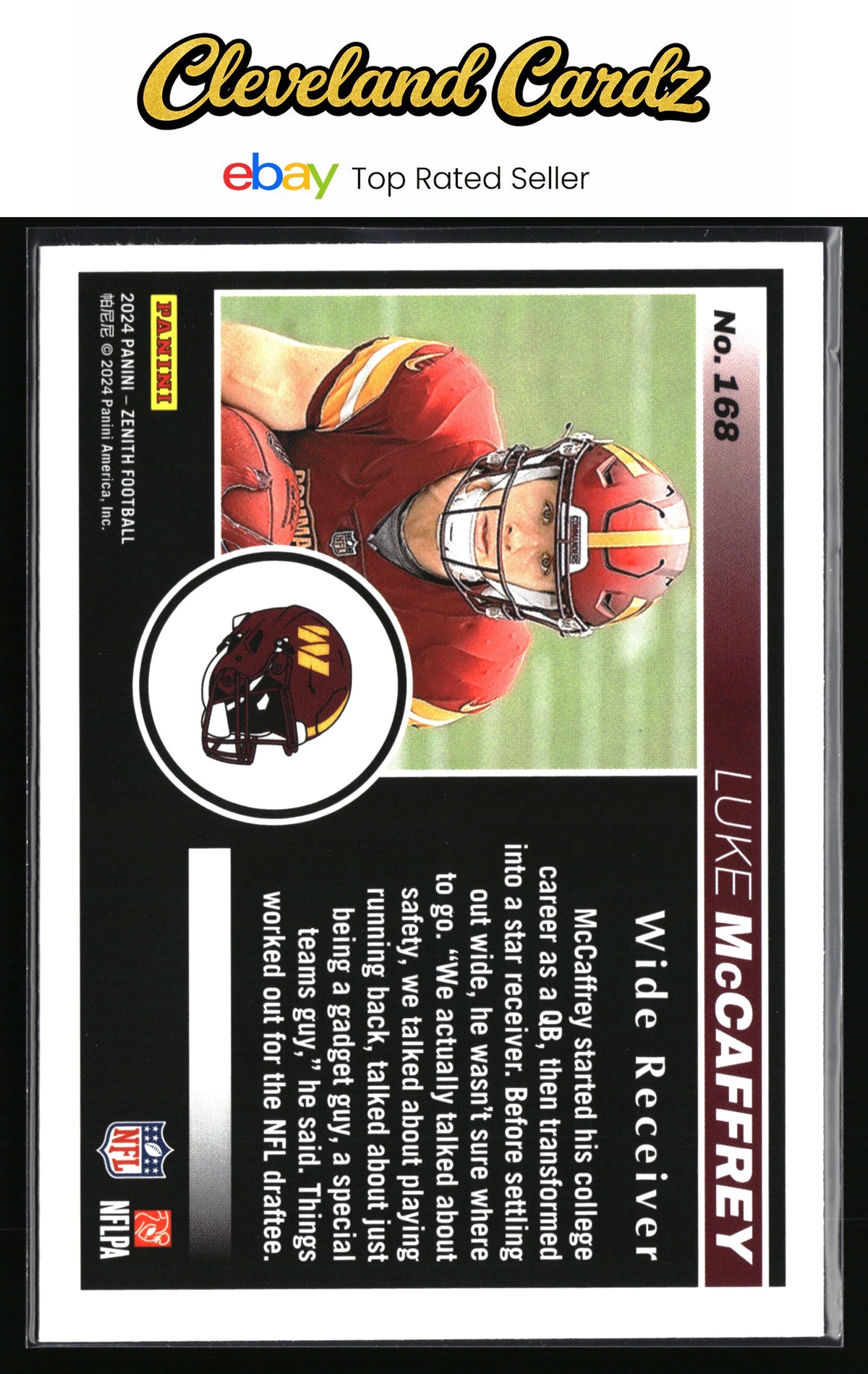 2024 Panini Zenith #168 Luke McCaffrey