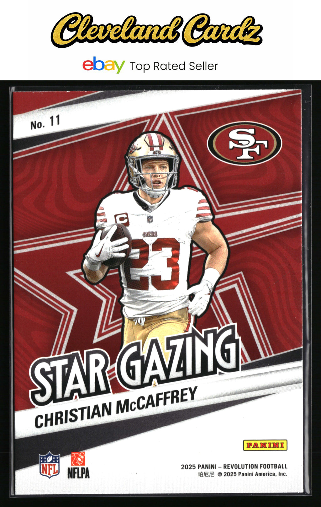 2025 Panini Revolution #11 Christian McCaffrey Star Gazing