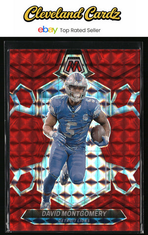 2024 Panini Mosaic #72 David Montgomery Mosaic Red