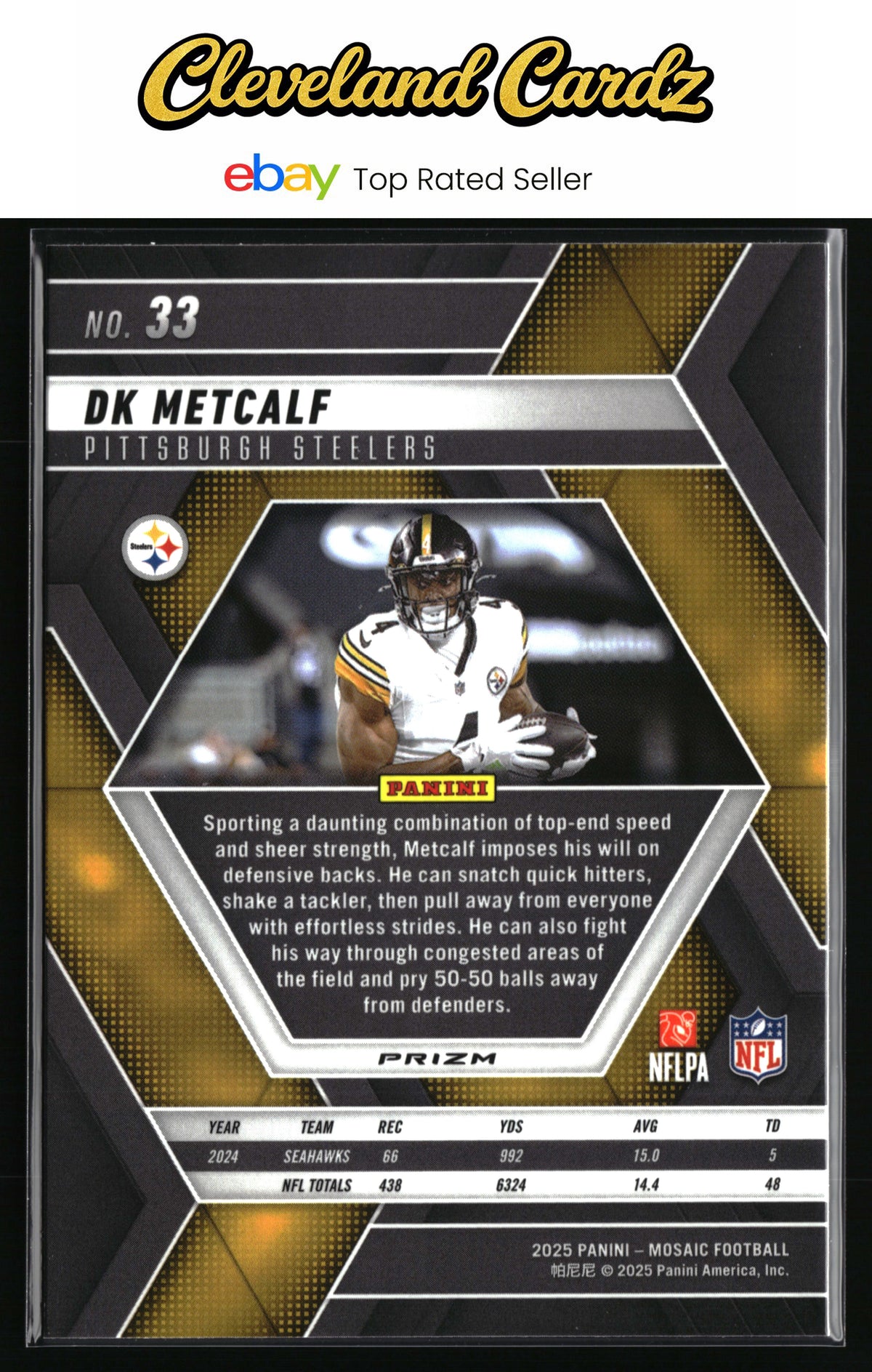 2025 Panini Mosaic #33 DK Metcalf Mosaic