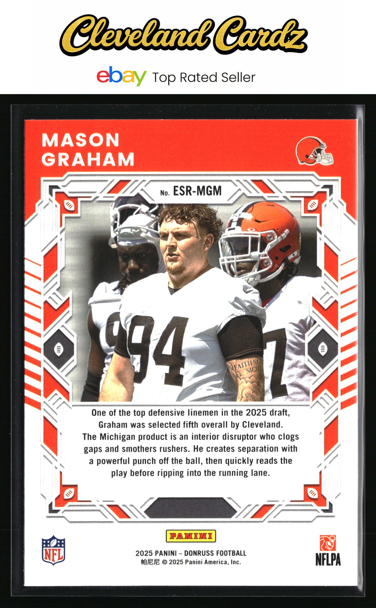 2025 Donruss #ESR-MGM Mason Graham Elite Series Rookies