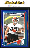 2025 Donruss #340 Mason Graham Press Proofs Blue