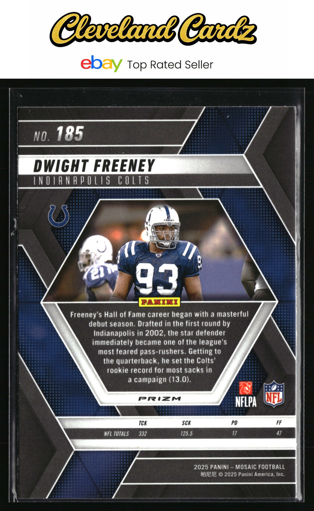 2025 Panini Mosaic #185 Dwight Freeney Mosaic
