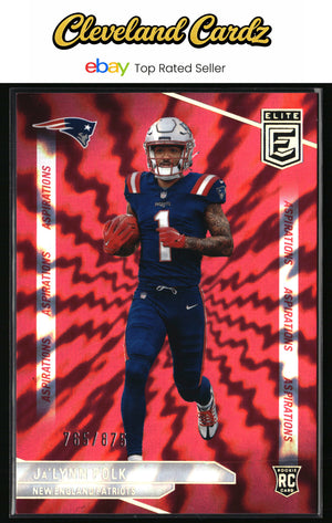 2024 Donruss Elite #153 Ja'Lynn Polk Aspirations Shimmer #/875