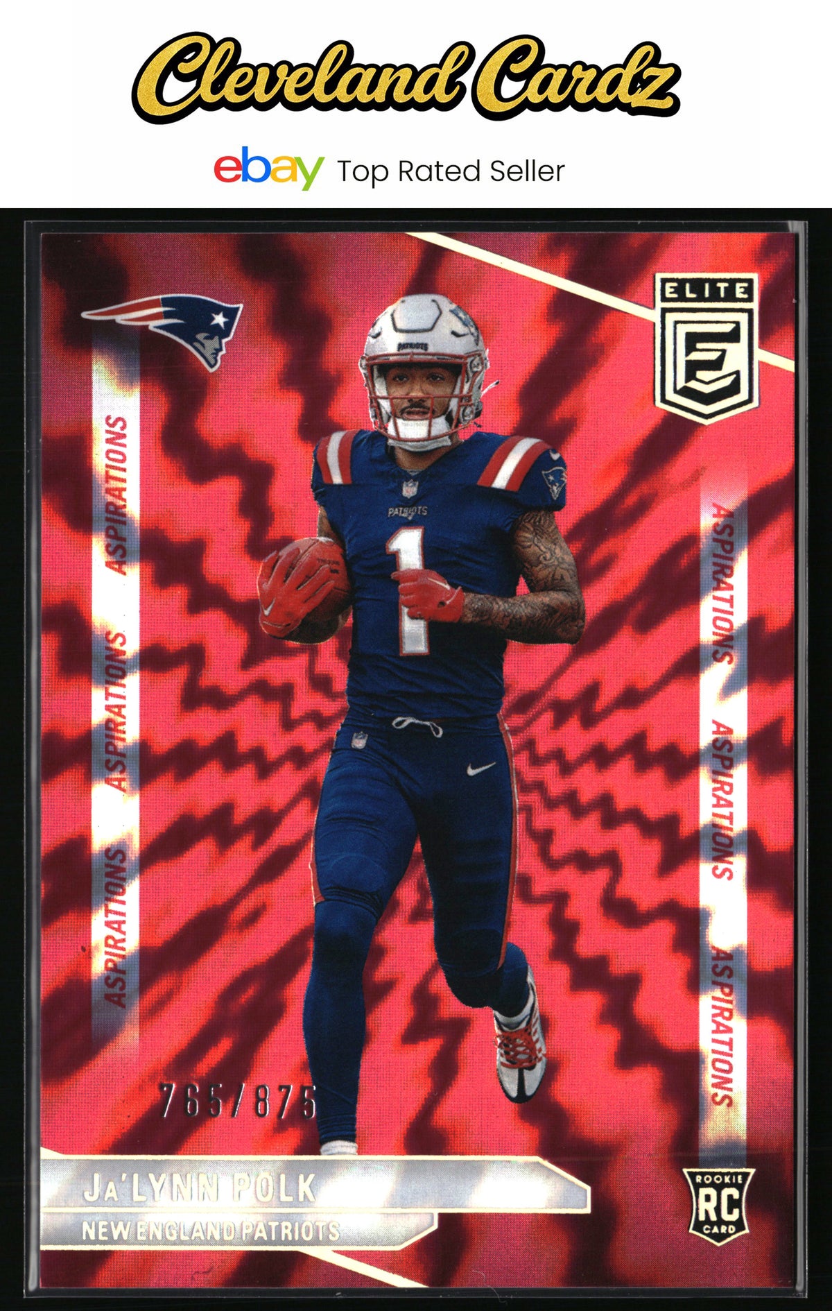 2024 Donruss Elite #153 Ja'Lynn Polk Aspirations Shimmer #/875