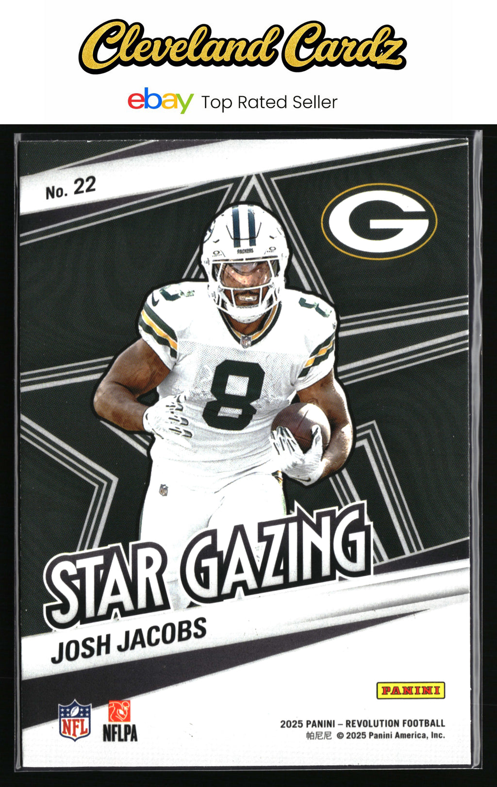 2025 Panini Revolution #22 Josh Jacobs Star Gazing