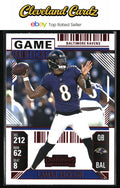 2024 Panini Contenders #7 Lamar Jackson Game Ticket Red