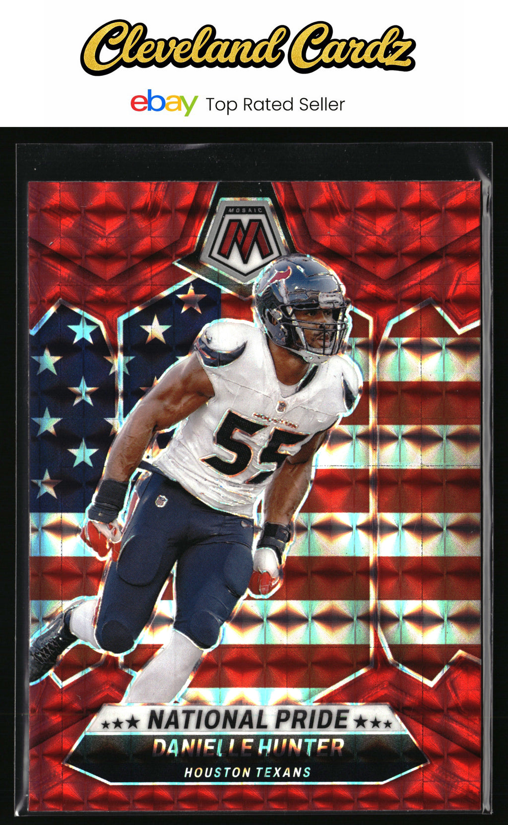 2024 Panini Mosaic #270 Danielle Hunter Mosaic Red
