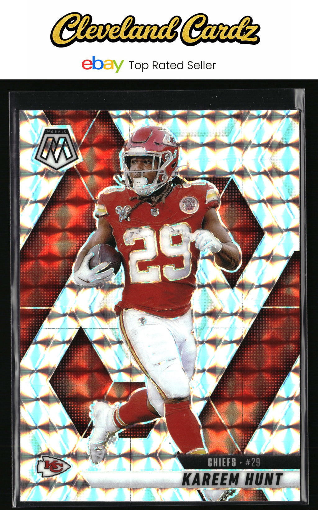 2025 Panini Mosaic #35 Kareem Hunt Mosaic