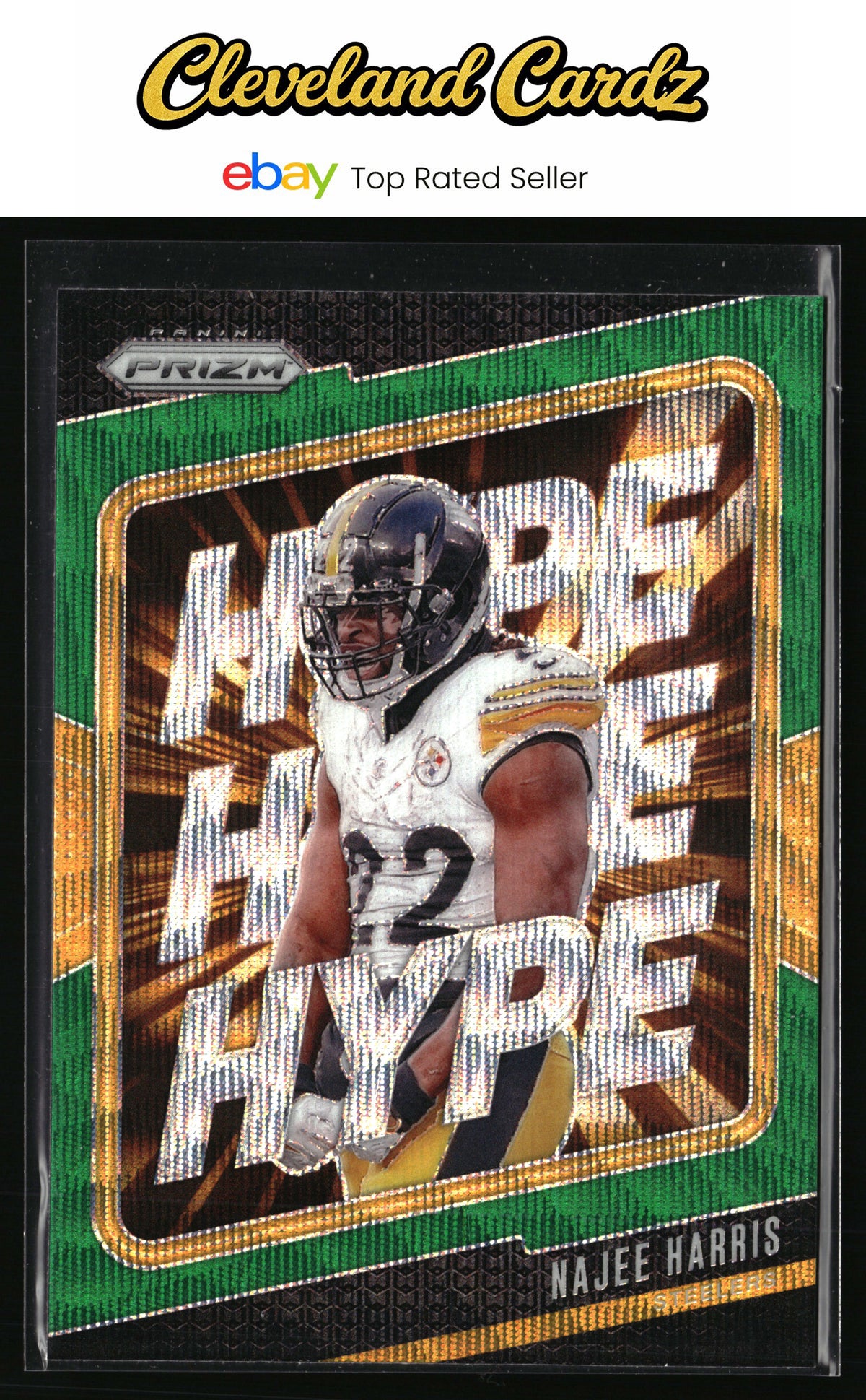 2024 Panini Prizm #6 Najee Harris Hype Green Wave Prizm