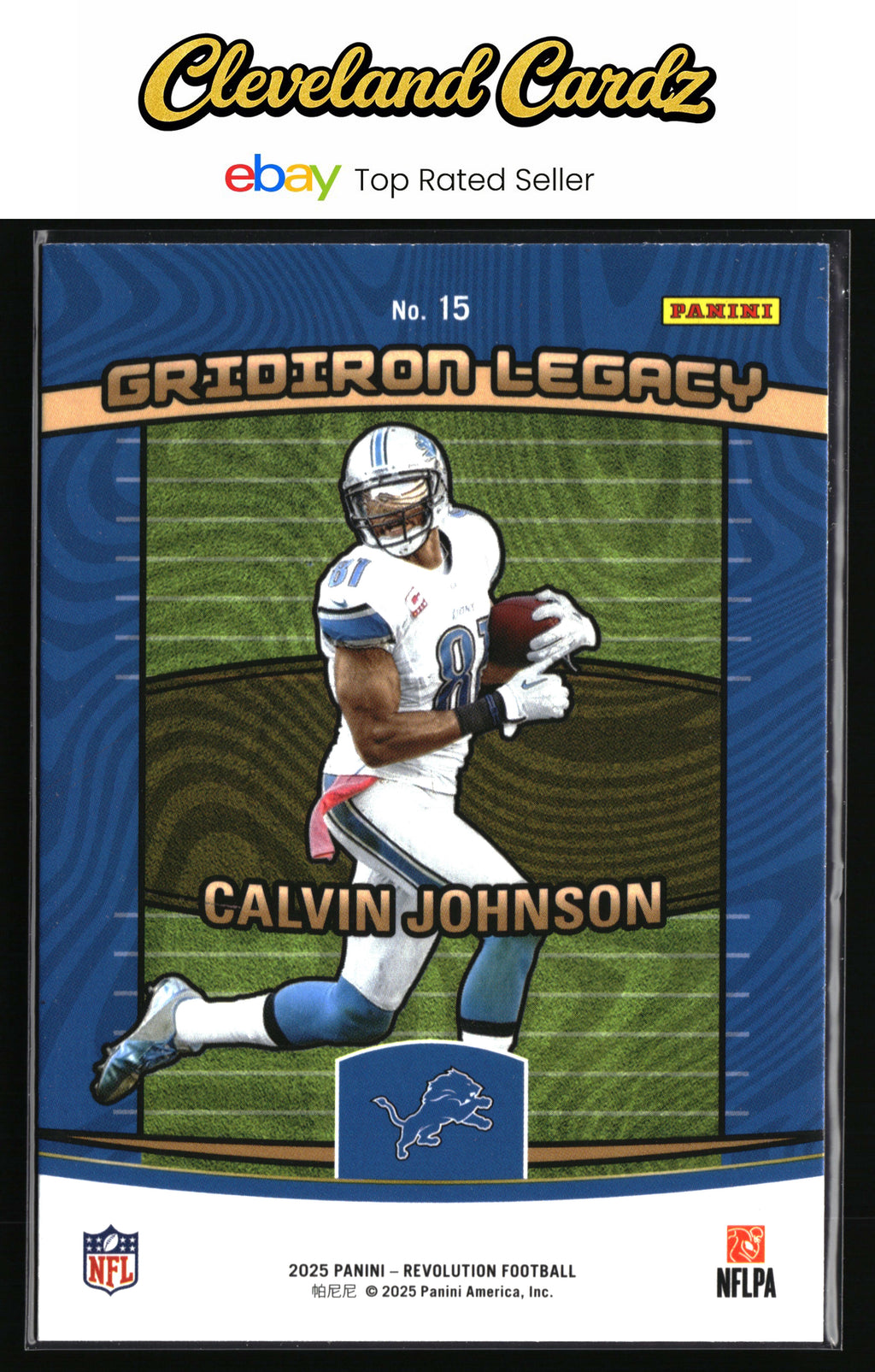 2025 Panini Revolution #15 Calvin Johnson Gridiron Legacy