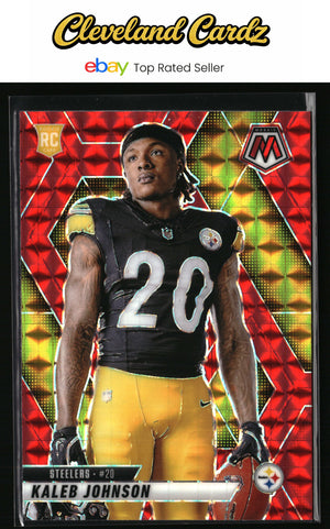 2025 Panini Mosaic #289 Kaleb Johnson Mosaic Red