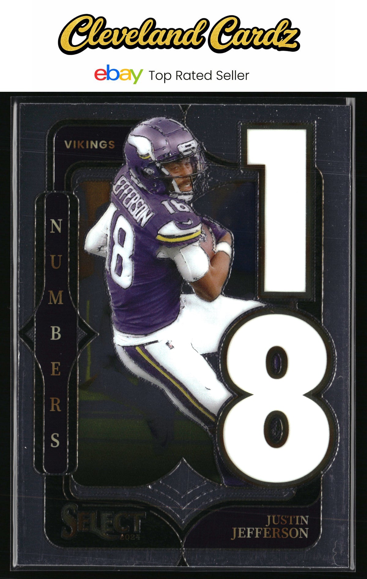 2024 Panini Select #1 Justin Jefferson Select Numbers