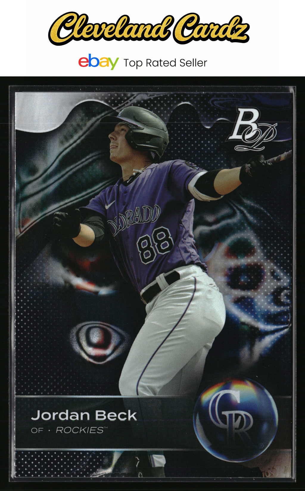 2023 Bowman Platinum #TOP-44 Jordan Beck Top Prospects