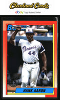 2025 Topps #T90-14 Hank Aaron 1990 Topps Baseball 35th Anniversary (Series One)