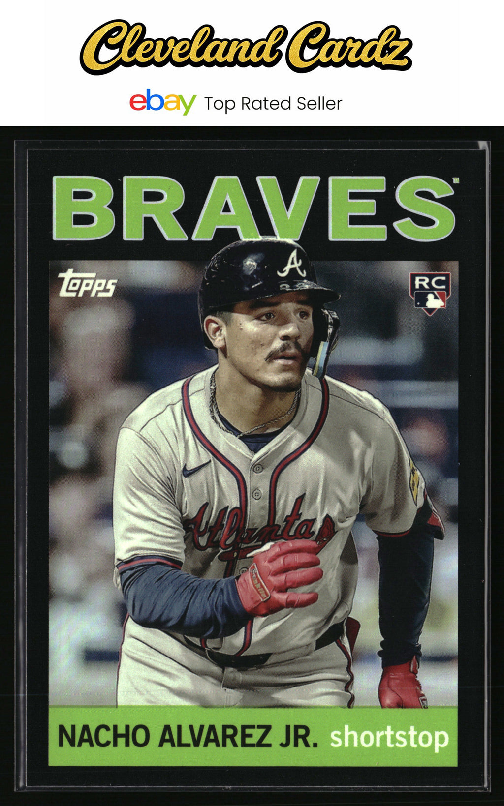 2025 Topps Archives #73 Nacho Alvarez Jr. Black Foilboard