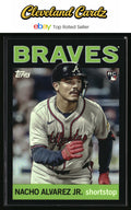 2025 Topps Archives #73 Nacho Alvarez Jr. Black Foilboard