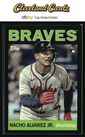 2025 Topps Archives #73 Nacho Alvarez Jr. Black Foilboard