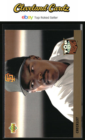 1993 Upper Deck #421 Top Prospect Checklist (Calvin Murray)