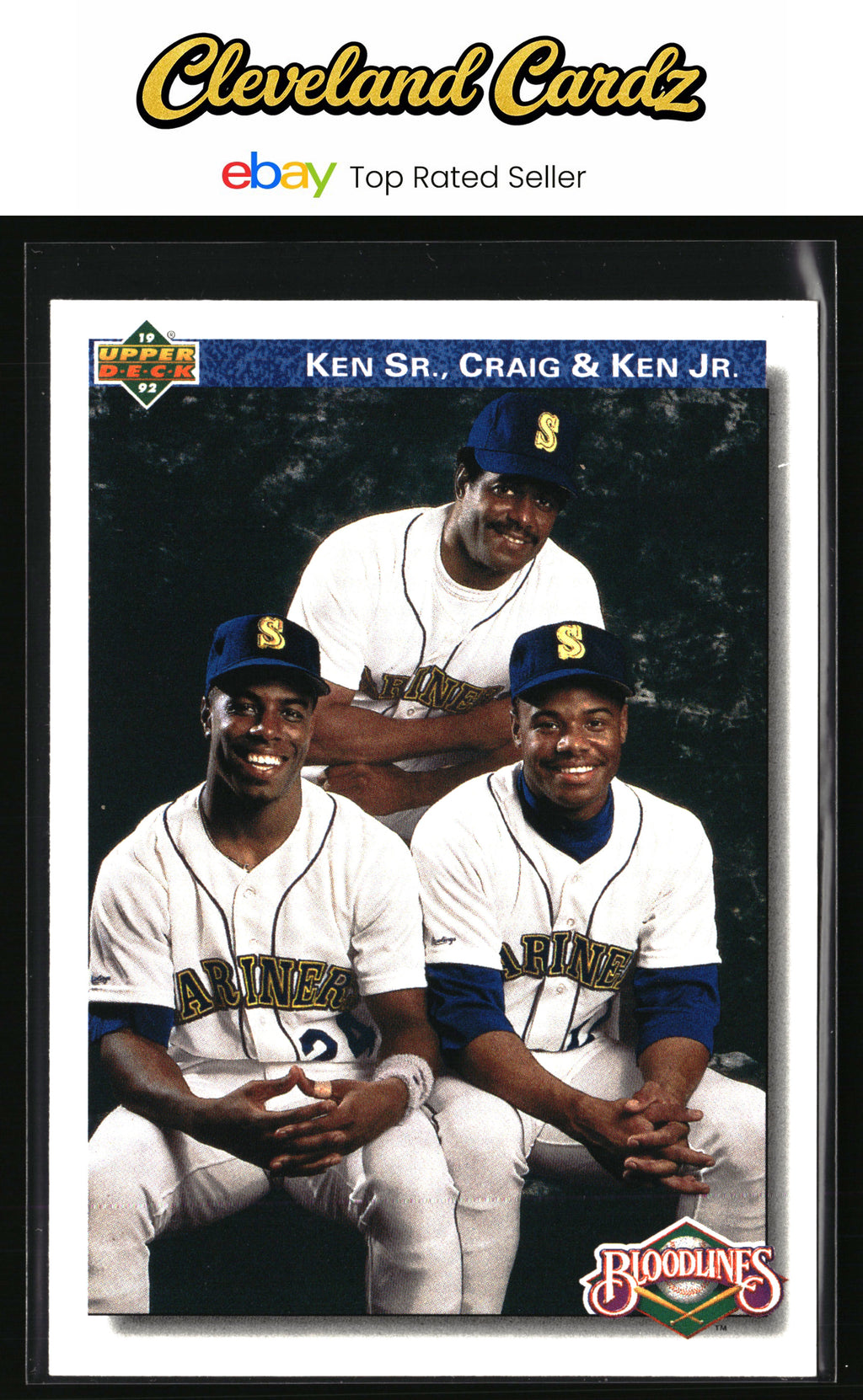 1992 Upper Deck #85 Ken Sr., Craig &amp; Ken Jr.