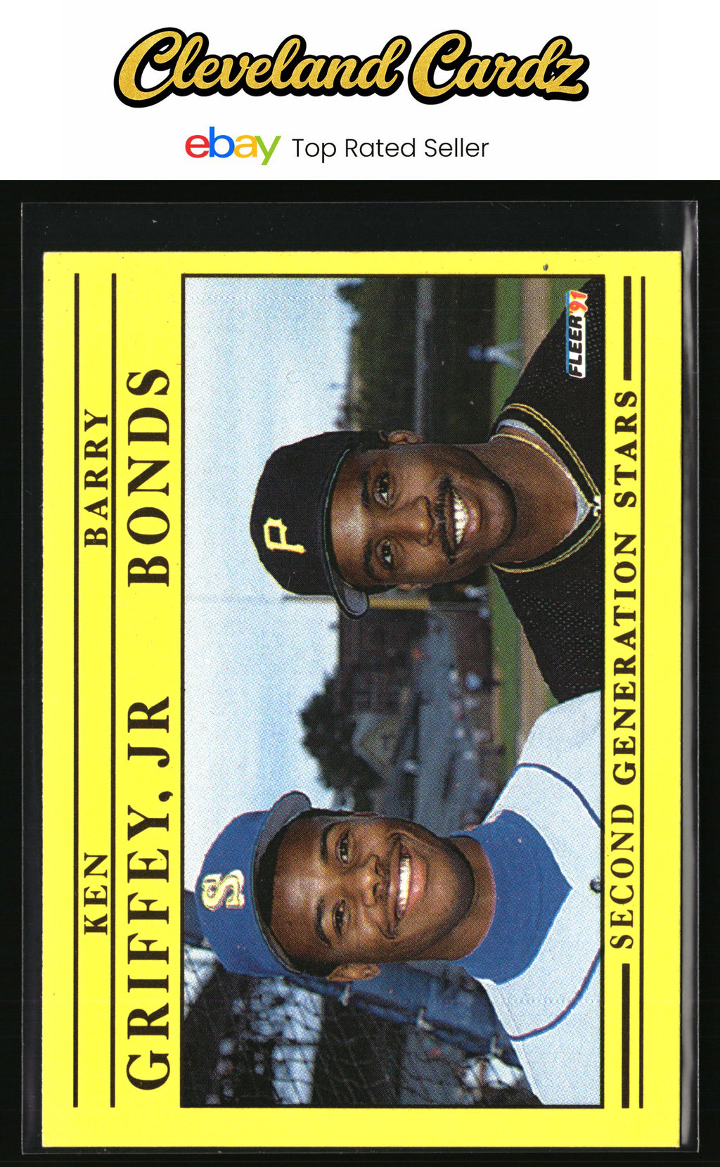1991 Fleer #710b Ken Griffey Jr./Barry Bonds