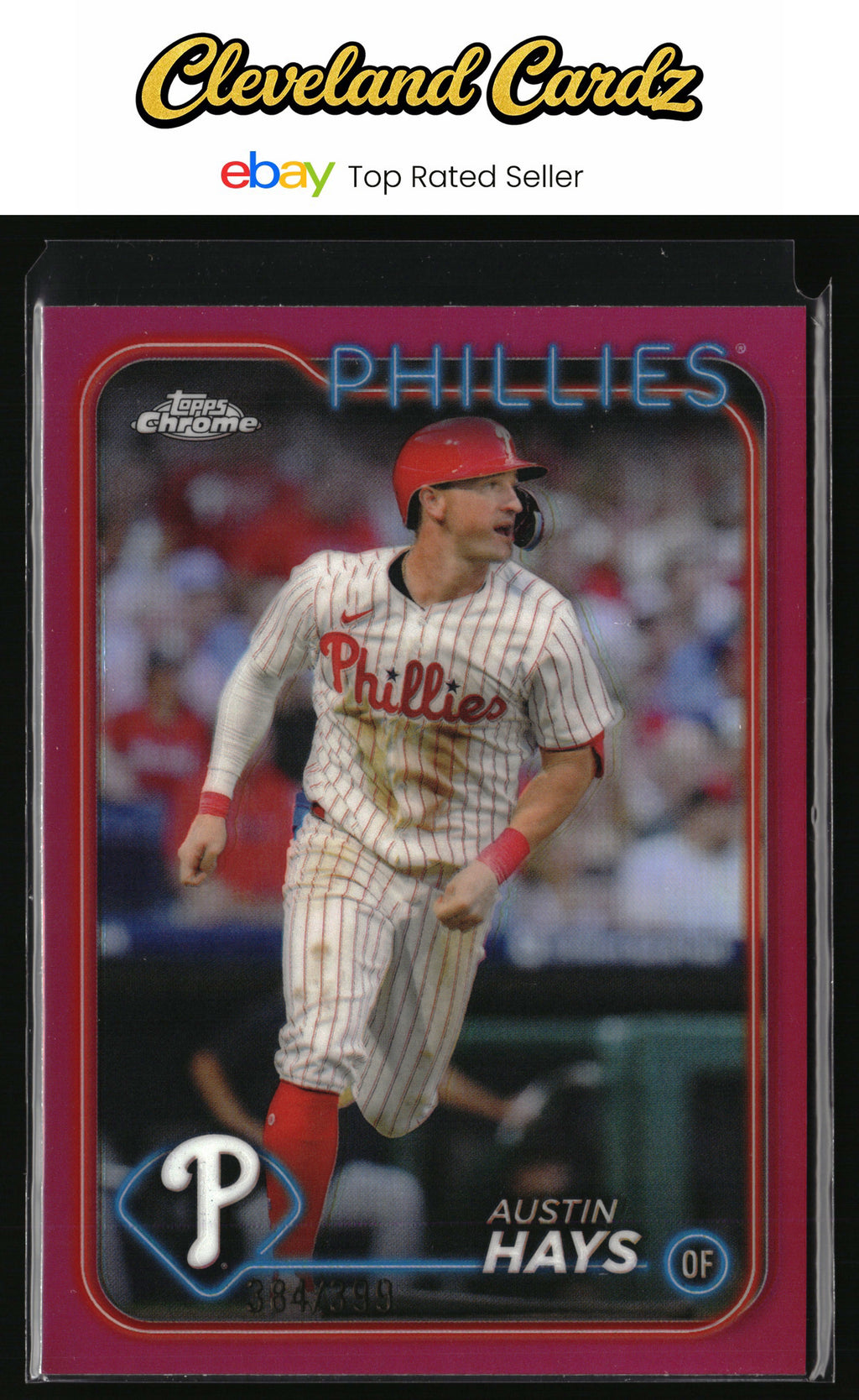 2024 Topps Chrome Update #USC32 Austin Hays Magenta Refractor #/399