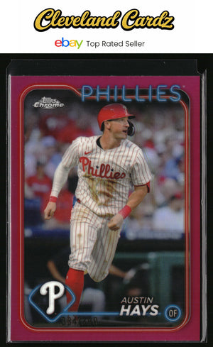 2024 Topps Chrome Update #USC32 Austin Hays Magenta Refractor #/399