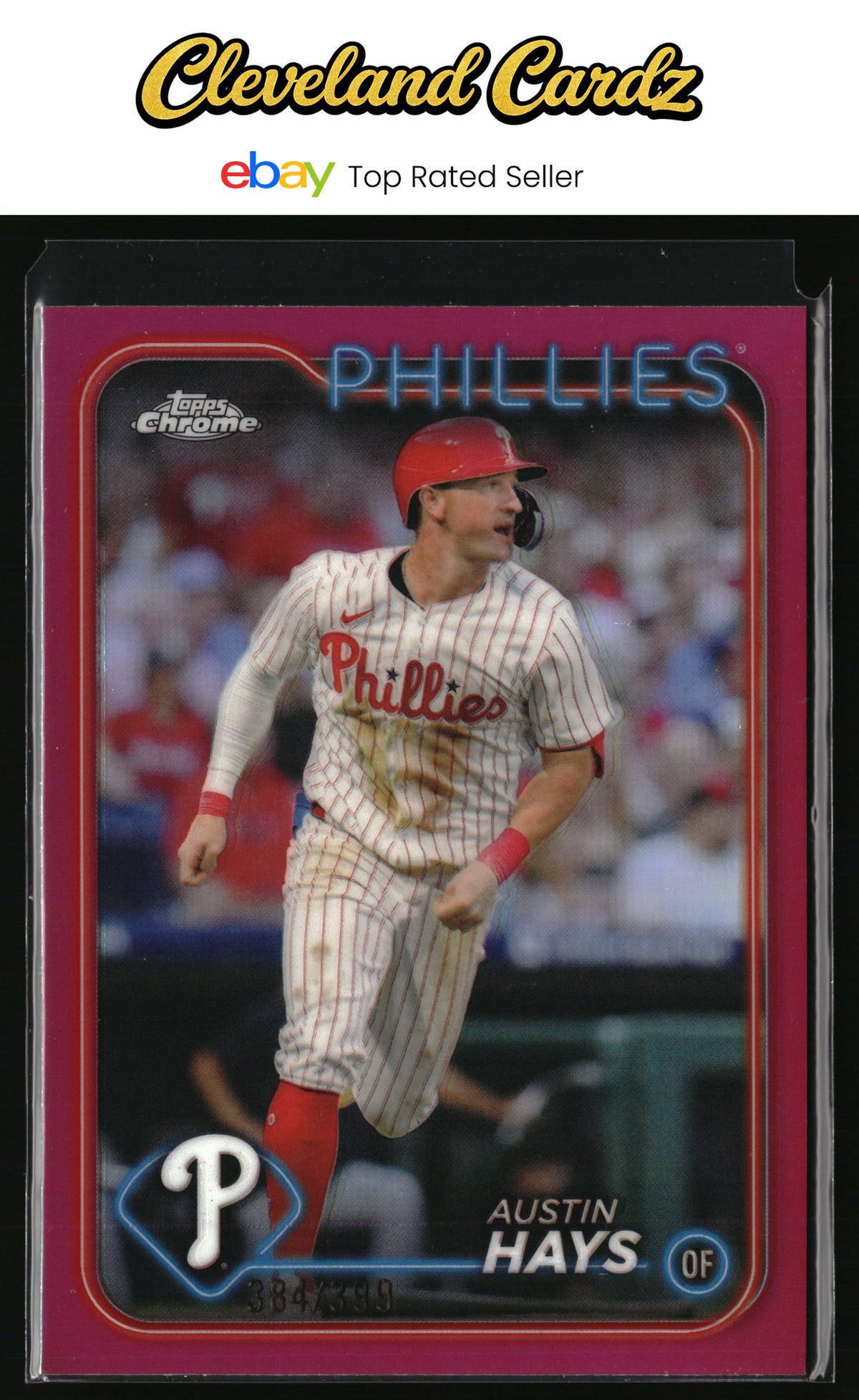 2024 Topps Chrome Update #USC32 Austin Hays Magenta Refractor #/399