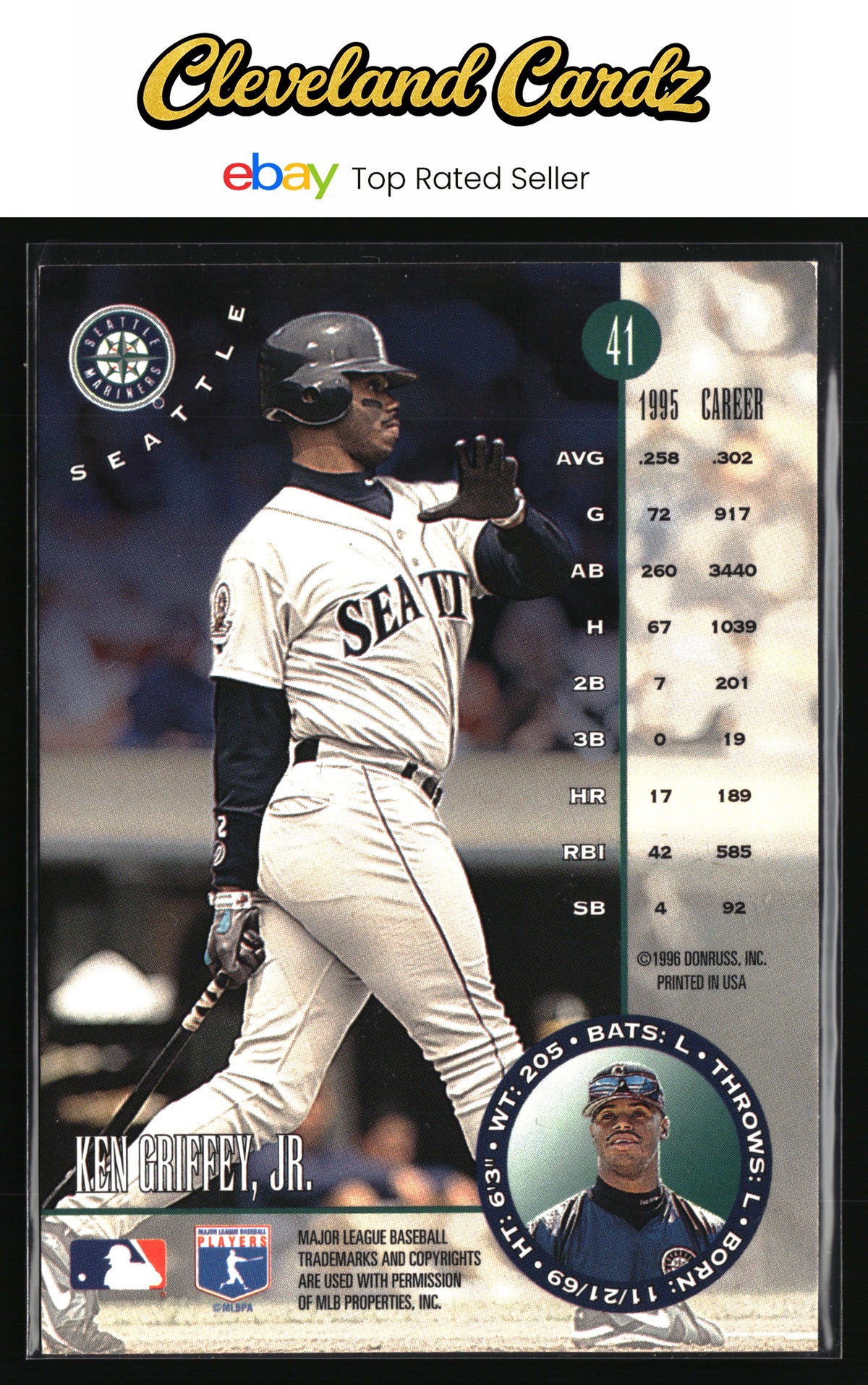 1996 Leaf #41 Ken Griffey, Jr.