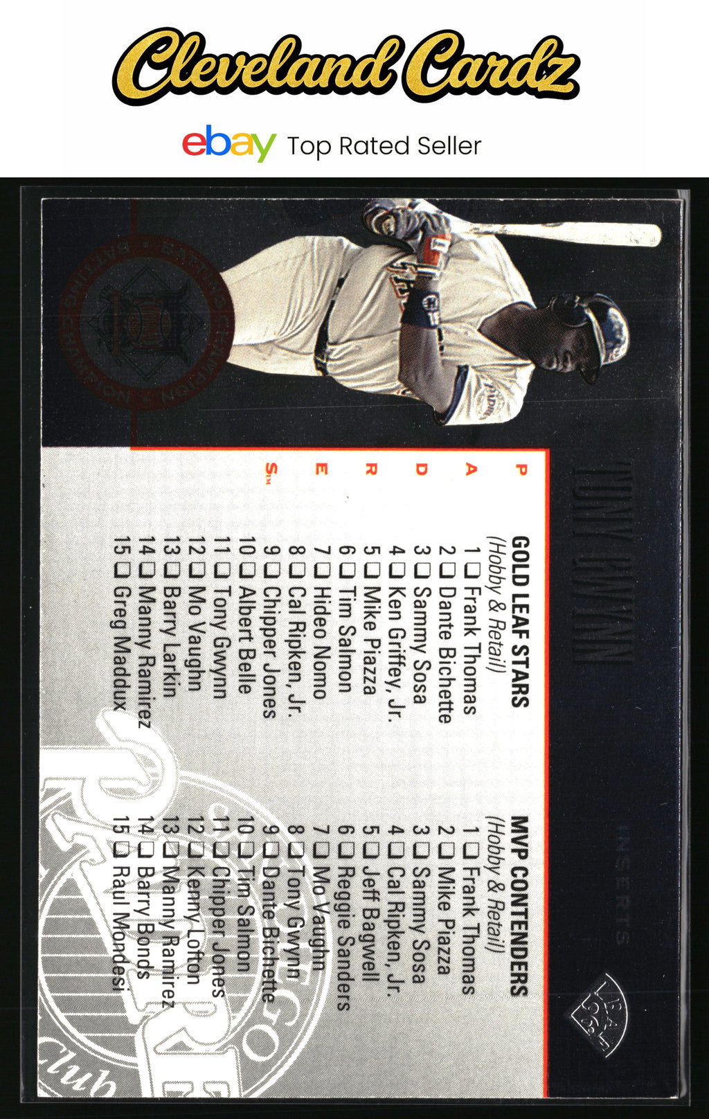 1996 Leaf #205 Tony Gwynn / Edgar Martinez