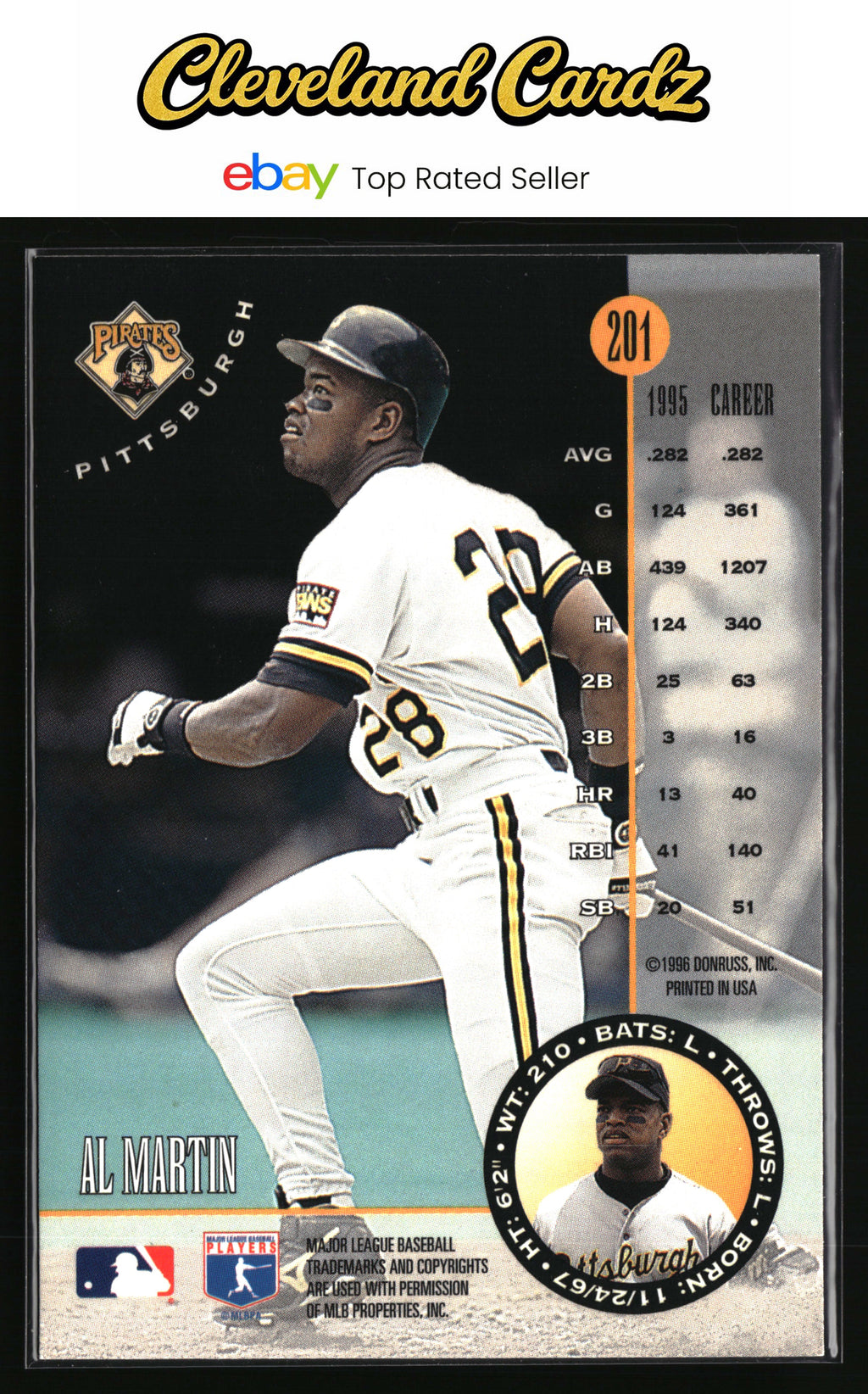 1996 Leaf #201 Al Martin