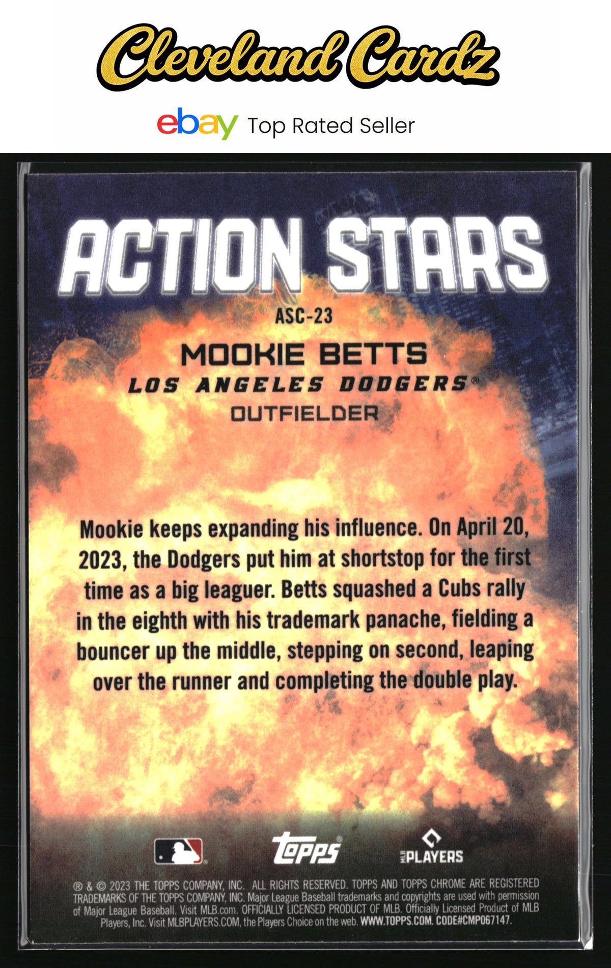 2023 Topps Chrome Update #ASC-23 Mookie Betts Action Stars