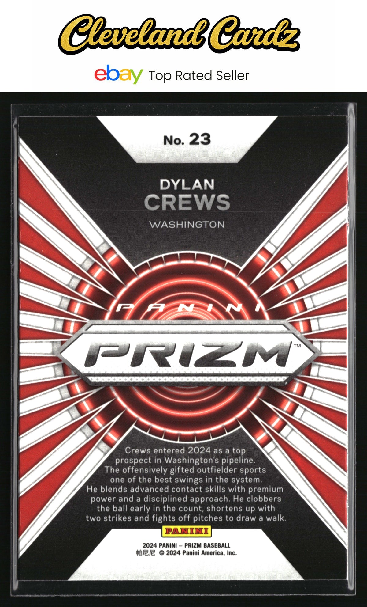 2024 Panini Prizm #23 Dylan Crews Hype