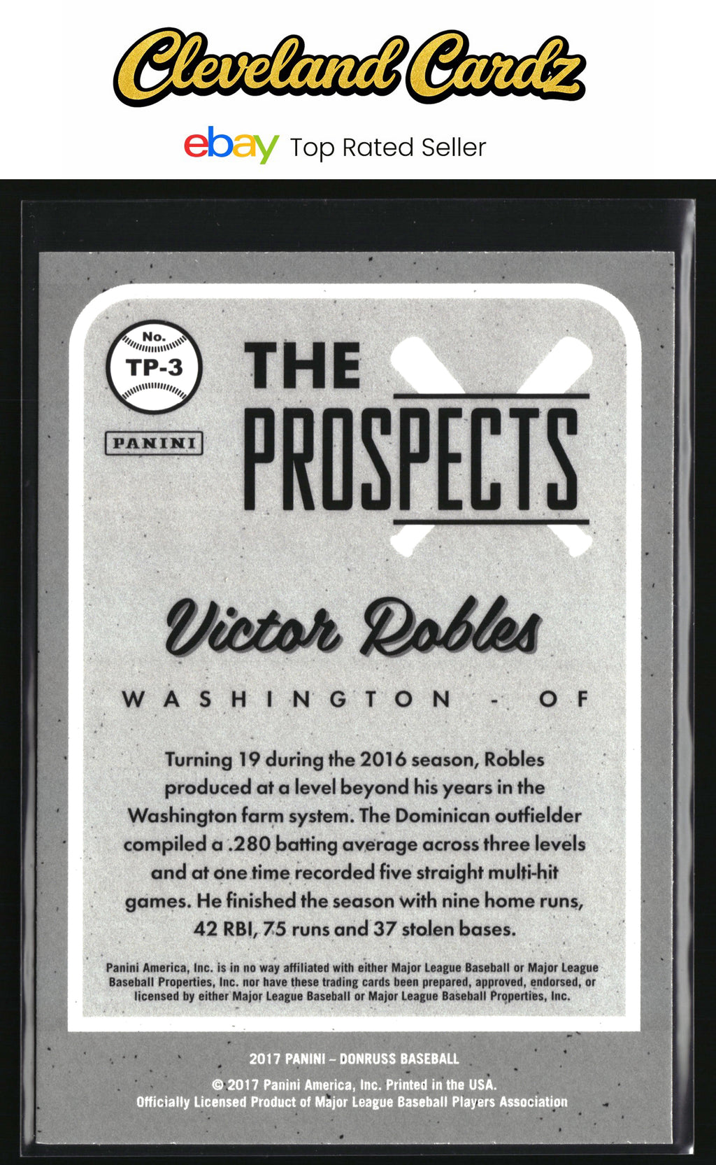 2017 Donruss #TP-3 Victor Robles The Prospects