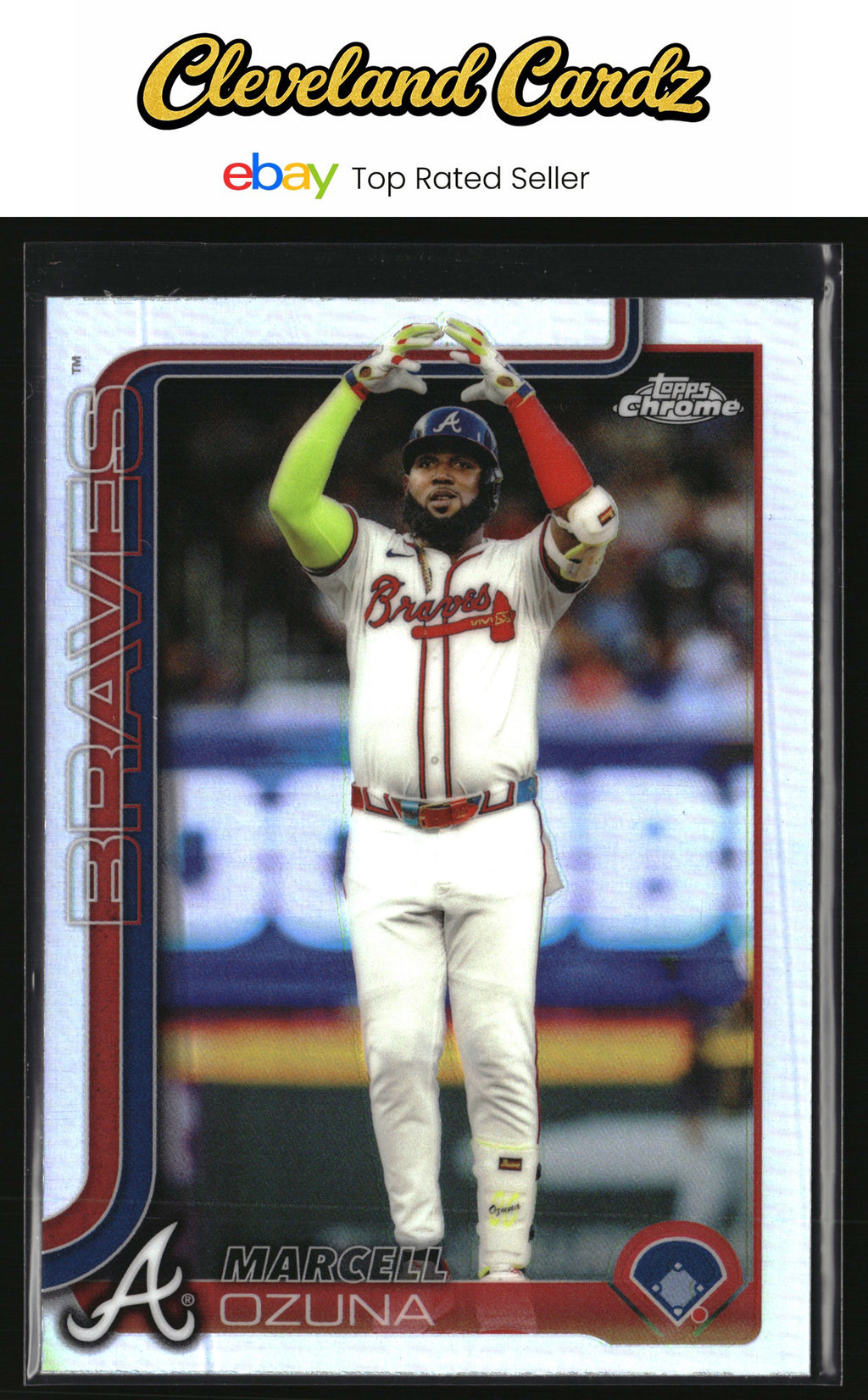 2025 Topps Chrome #250 Marcell Ozuna Refractor