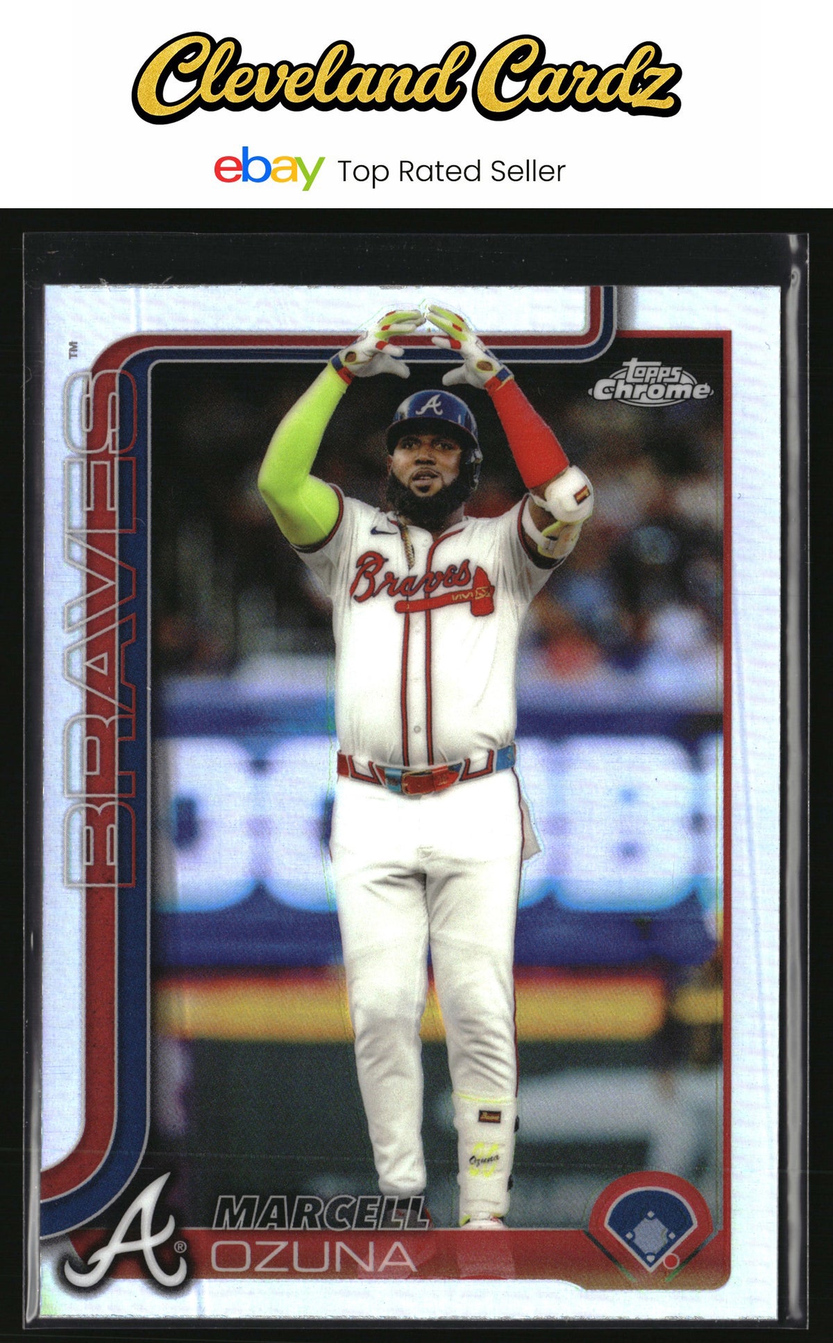 2025 Topps Chrome #250 Marcell Ozuna Refractor